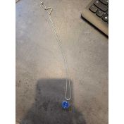 Classic Blue Family Anchor Necklace for Men