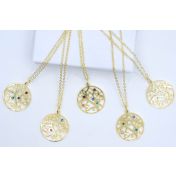 Tree of Life Birthstone Necklace [18K Gold Plated]