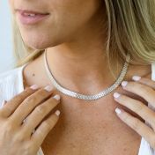 Talisa Herringbone Necklace [Sterling Silver]