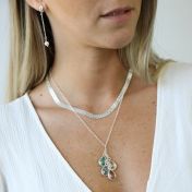 Enchanted Rain Birthstone Necklace [Sterling Silver]
