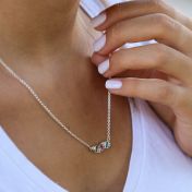 Flow of Love Birthstone Necklace [Sterling Silver]