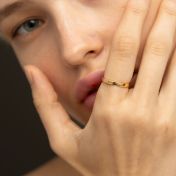 Versprechensring der Ewigen Liebe [750er Gold Vermeil]