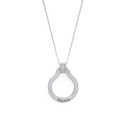Halskette mit graviertem Glücksbringer [Sterlingsilber]