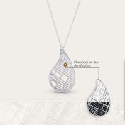 Threads Of Life Map Necklace [Sterling Silver]