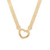 Ties of Heart Milanese Chain Name Necklace [18K Gold Plated]