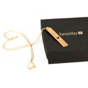 I Love You Braille Necklace [14K Gold Plated]