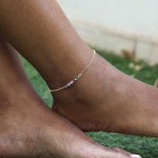 Talisa Stars Birthstone Anklet [18K Gold Plated]
