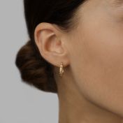 Grace Hoop Earrings [18K Gold Plated]