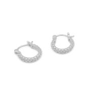 Grace Hoop Earrings [Sterling Silver]