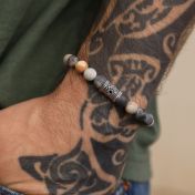Bracelet Picasso Jaspe Hamsa pour Homme