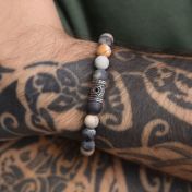 Bracelet Picasso Jaspe Hamsa pour Homme