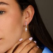 Harp Serenade Crystal Earrings [Sterling Silver]