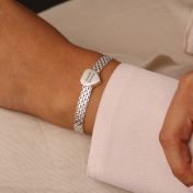 Enchanted Heart Milanese Chain Bracelet [Sterling Silver]