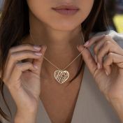 Heart's Promise Map Necklace [Sterling Silver]