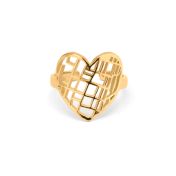 Ties of Heart Map Ring [18K Gold Plated]