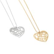 Ties of Heart Map Necklace [18K Gold Vermeil]