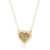 Dazzling Love Map Necklace [18K Gold Vermeil]