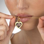 Ties of Heart Photo Necklace [18K Gold Vermeil]