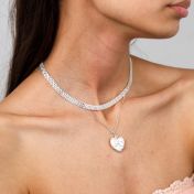 Heart of Pearl Necklace [Sterling Silver]