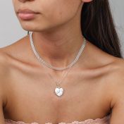 Heart of Pearl Necklace [Sterling Silver]