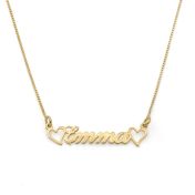 Heart's Signature Name Necklace [18K Gold Plated]