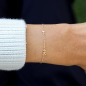 Helenas Diamant Sternzeichen Armband [750er vergoldet]