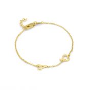 Helena Initials Bracelet [18K Gold Plated]