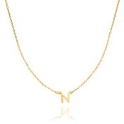 Helena Initials Necklace [14 Karat Gold]