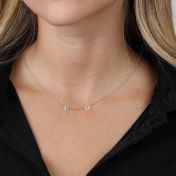 Helena Initials Necklace [Sterling Silver]