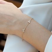 Helena Sternzeichen Armband [750er Gold Vermeil]