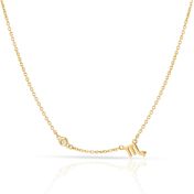 Helena Diamond Zodiac Necklace [14 Karat Gold]