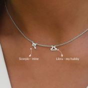 Helena Zodiac Necklace [Sterling Silver]