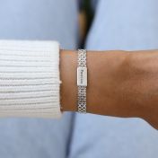 Milanaise Armband mit Gravur [Sterlingsilber]