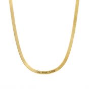 Talisa Herringbone Name Necklace [18K Gold Plated]