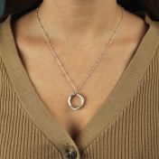 Hidden Message Engraved Necklace [Sterling Silver]