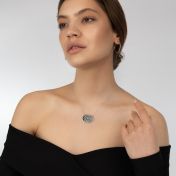 Map of My Memories Silhouette Necklace [Sterling Silver]