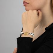 Howlite Map Bracelet [14 Karat Gold]
