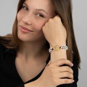 Howlite Map Bracelet [18K Gold Vermeil]