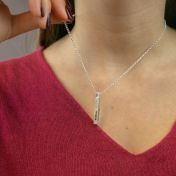 Talisa Bar Necklace Hammered [Sterling Silver] 