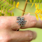 Olive Branch Promise Ring [Sterling Silver]