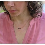 Talisa Sterne Halskette – horizontal [750er Gold Vermeil]