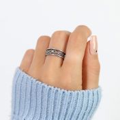 Infinite Love Birthstone Ring [Sterling Silver]