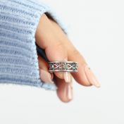 Infinite Love Birthstone Ring [Sterling Silver]