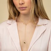 Lariat Infinity Necklace with Nano Bible [18K Gold Vermeil]