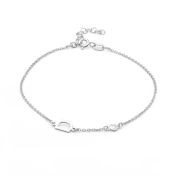 Helena Diamond Initial Bracelet [Sterling Silver]