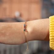 Talisa Sterne Geburtsstein-Armband [750er vergoldet]