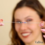 Talisa Stars Birthstone Bracelet [Sterling Silver]