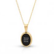 Jayden Onyx Name Necklace for Women [18K Gold Plated]