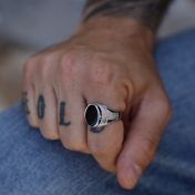 King’s Seal Ring for Men - Sterling Silver