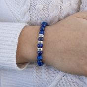 Classic Lapis Lazuli Women Bracelet [Sterling Silver]
